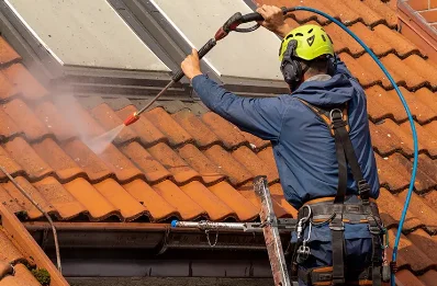 Démoussage et hydrofuge de toiture à Cléon
